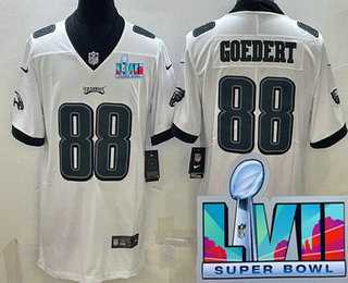 Men & Women & Youth Philadelphia Eagles #88 Dallas Goedert Limited White Super Bowl LVII Vapor Jersey->philadelphia eagles->NFL Jersey